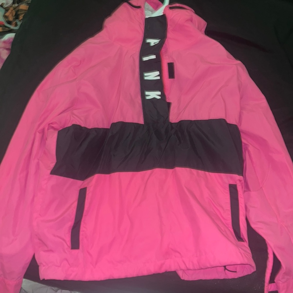 Hot pink wind breaker from PINK